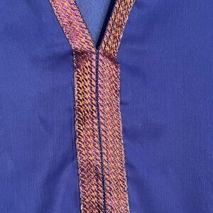 Royal Blue A-Line Kurta – Effortless Evening Elegance